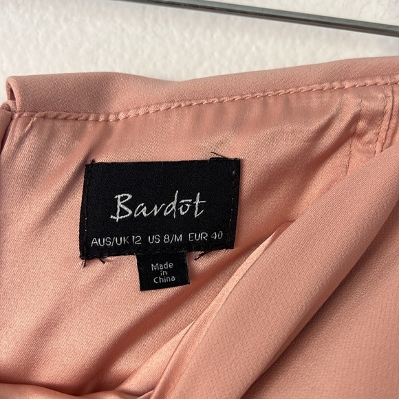 Bardot Bella Off The Shoulder Midi Length Dress Size Medium - Picture 5 of 9